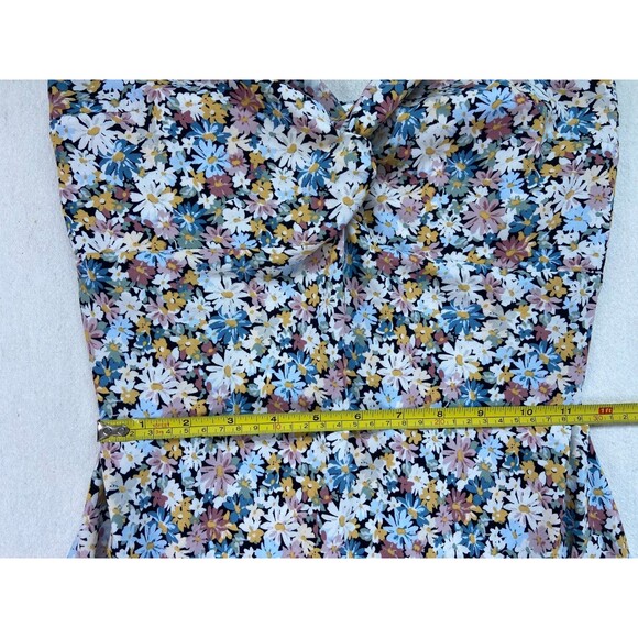 Abercrombie & Fitch Size M Floral Twist Front Mini Dress Sundress Floral Party - Picture 6 of 8